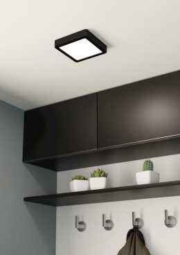 FUEVA 5 Plafon LED 10,5W 3000K czarny oprawa natynkowa Eglo