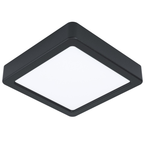 FUEVA 5 Plafon LED 10,5W 3000K czarny oprawa natynkowa Eglo