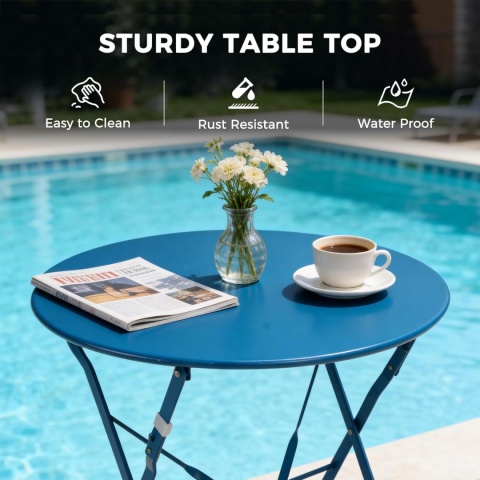 Grand patio Składany zestaw bistro 3-częściowy