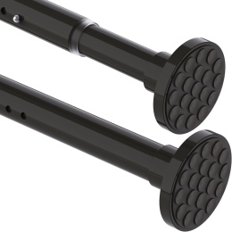 Karnisz do zasłony bez wiercenia, 350 - 400 cm, 33 mm drążek prysznicowy