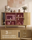 Komoda VASAGLE Miriana Collection LSC631KK01 z drzwiami przesuwnymi 140 x 40 x 75 cm