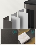 Kosz do segregacji śmieci Songmics metalowy czarny 60 l 2 komory