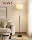 Lampa stojąca VASAGLE LFL002B02 złoty czarny wysokość 140-170 cm