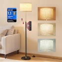 Lampa stojąca VASAGLE LFL002B02 złoty czarny wysokość 140-170 cm
