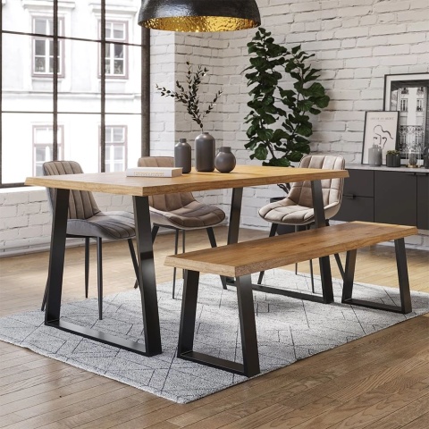 Nogi do stołu Czarny 80 x 72 cm Trapezoidalny Vicco