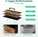 ODK Komoda z szufladami, LED o 10 regulowanych kolorach i 2 gniazdami USB