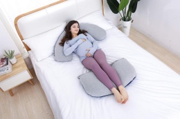 Poduszka ciążowa – ergonomiczna na całe ciało do odciążenia pleców i brzucha 3 w 1