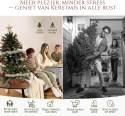 Pure Living Choinka sztuczna 90 cm realistyczna gęsta drewniany stojak