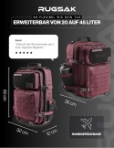 RUGSAK ALPHA plecak taktyczny [20-45 l], wodoszczelny i bardzo wytrzymały, wojskowy