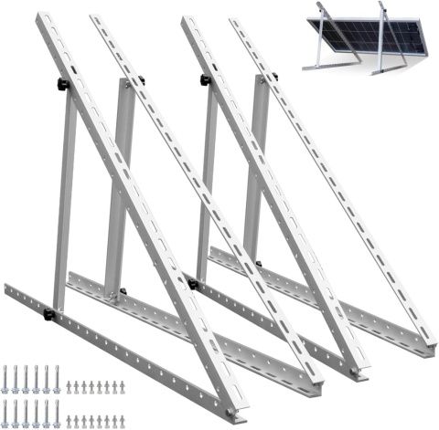 Regulowany uchwyt wspornik panelu słonecznego fotowoltaiki 1180 mm (4 szt.)