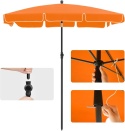 SONGMICS Parasol plażowy przenośny z torbą pomarańczowy plaża ogród