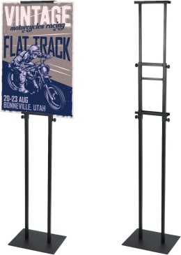STOJAK DWUSTRONNY NA ZNAKI PLAKATY REGULOWANY 12-210 CM