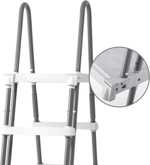 Solidna drabina z podestem wysoka 132cm do basenu INTEX NOWA 5 STOPNI