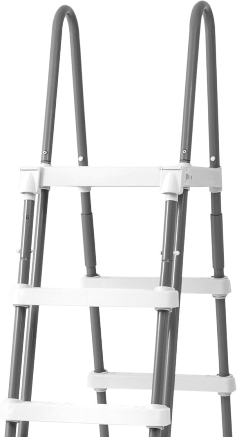 Solidna drabina z podestem wysoka 132cm do basenu INTEX NOWA 5 STOPNI