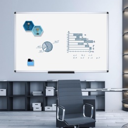 VIZ-PRO VIZ-PRO magnetyczna tablica suchościeralna, biała 90x150 cm P1459