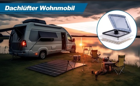 WENTYLATOR DACHOWY OKIENNY RV DO KAMPERA LED WYCIĄGOWY