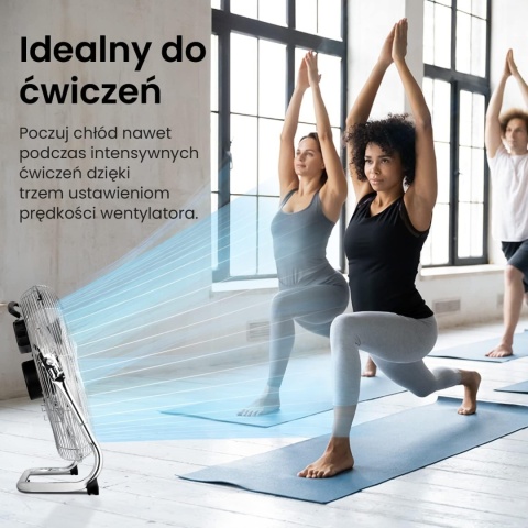 WENTYLATOR DOMOWY PROBREEEZE 120W 50 CM DUŻY WIATRAK CHŁODZĄCY PODŁOGOWY