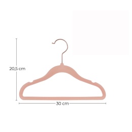 Wieszaki na ubrania Songmics CRF027P01 różowe 50 sztuk