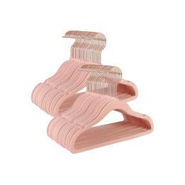 Wieszaki na ubrania Songmics CRF027P01 różowe 50 sztuk