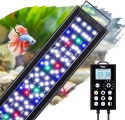 hygger Lampa LED do akwarium z kontrolerem, 5 trybów z timerem, 8 kolorów, (58W (120-135CM)