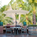 Parasol Balkonowy Songmics 230x150cm UPF50+ Beżowy Regulowany Torba
