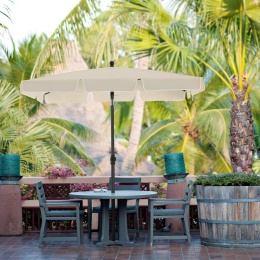 Parasol Balkonowy Songmics 230x150cm UPF50+ Beżowy Regulowany Torba