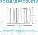 Barierka zabezpieczająca rozporowa metal 122 x 76 cm