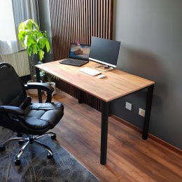 CZARNE NOGI DO STOŁU BIURKA Z REGULACJĄ 710MM 71CM 4 SZT