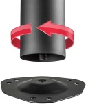 CZARNE NOGI DO STOŁU BIURKA Z REGULACJĄ 710MM 71CM 4 SZT