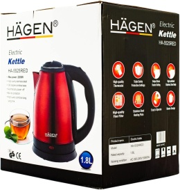 Czajnik elektryczny Hagen ha 5525 2200 W 1,8 l czerwony 1889