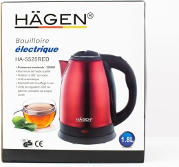Czajnik elektryczny Hagen ha 5525 2200 W 1,8 l czerwony 1889