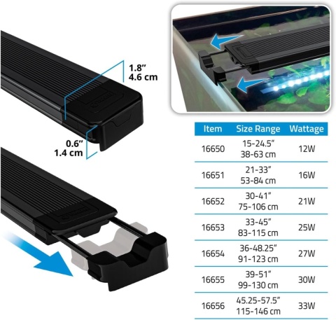 Fluval Aquasky 3.0 LED 16W Wi-Fi belka do akwarium 53-83cm