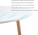 H.J WeDoo Okrągły stół do jadalni, designerski stół kuchenny, 80 CM