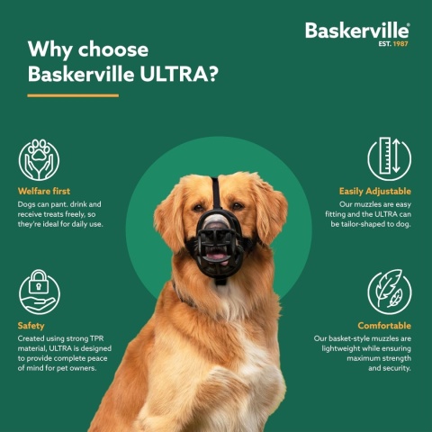 Kaganiec dla psa Baskerville ULTRA | Rozmiar 4