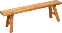 Ławka z litego drewna 100 cm – rustykalna