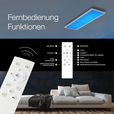 Lightbox Basic panel montażowy LED, 80 x 20 cm, możliwość ściemniania za pomocą pilota