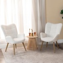 MEUBLE Cosy Fotel relaksacyjny z oparciem, Vanity, tkanina Bouclé