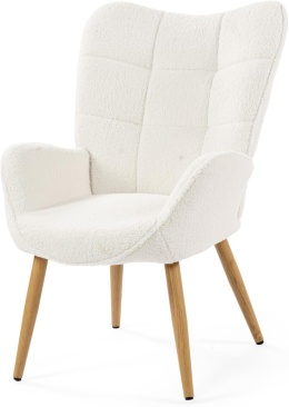 MEUBLE Cosy Fotel relaksacyjny z oparciem, Vanity, tkanina Bouclé