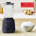 Moulinex – Blender Blendforce Essential 450 W, kielich z tworzywa 1,85 l, kolor Midnight
