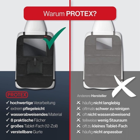 PROTEX Organizer na oparcie fotela samochodowego