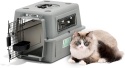 Petmate Transporter lotniczy Beeztees 715563 53 x 40 x 38 cm, szary IATA