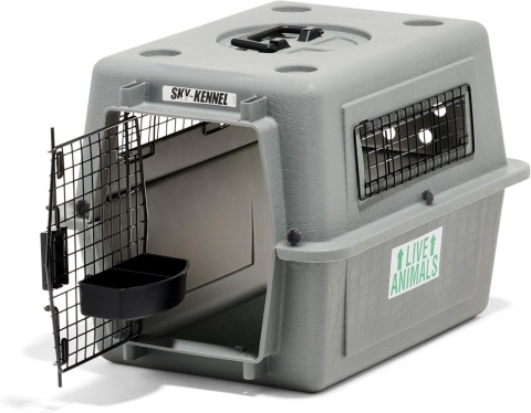 Petmate Transporter lotniczy Beeztees 715563 53 x 40 x 38 cm, szary IATA