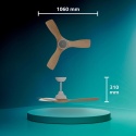 Philips Lampa sufitowa z wentylatorem 30W+24W 3000/4300/6500K 106cm biała