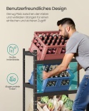 Regał magazynowy metalowy Songmics 125,4 x 70 x 32 cm max 30 kg na półkę