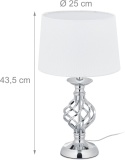 Relaxdays Lampa stołowa nowoczesna, lampka dotykowa, s3 stopnie ściemniania,