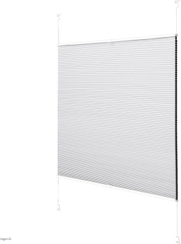 Roleta Plisowana Bezinwazyjna Bez Wiercenia 45 x 100cm Szara