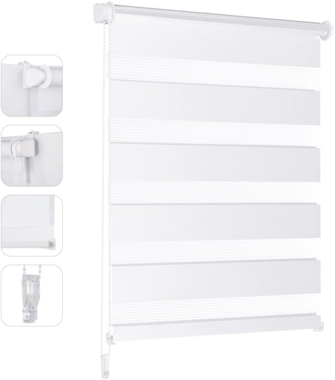 Roleta Sekey Dzień i noc 55 x 120 cm szara
