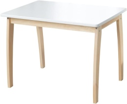 STOLIK DLA DZIECI BIAŁY 80 x 60 x 47 cm STÓŁ DO POKOJU DZIECKA