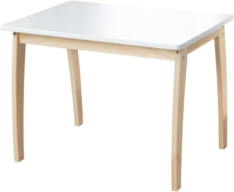 STOLIK DLA DZIECI BIAŁY 80 x 60 x 47 cm STÓŁ DO POKOJU DZIECKA
