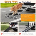 Schody dla dużych psów, bardzo szerokie, 4 poziomy, rampa dla psów, składana
